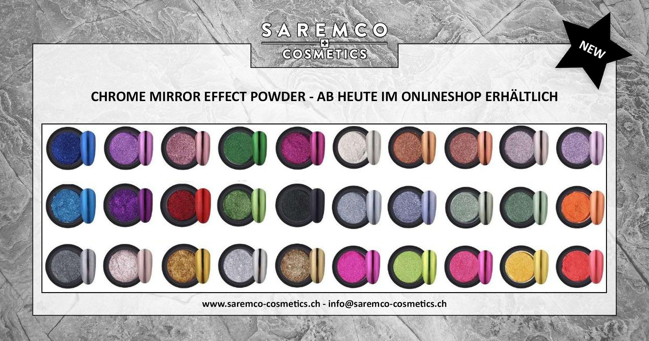 Mirror Chrome Pigment Set - All 36 Chromecolors