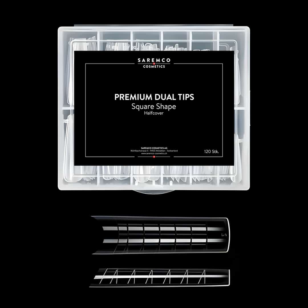 Premium Dual Tip Box - Square Shape Halfcover - 120 Stk.